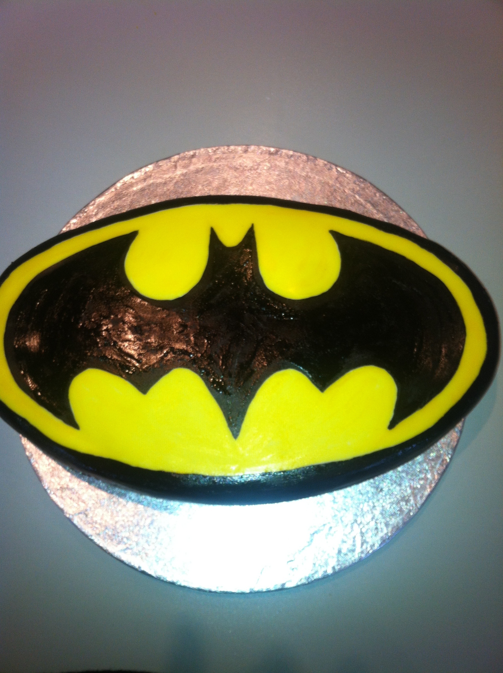 Batman Symbol Cake