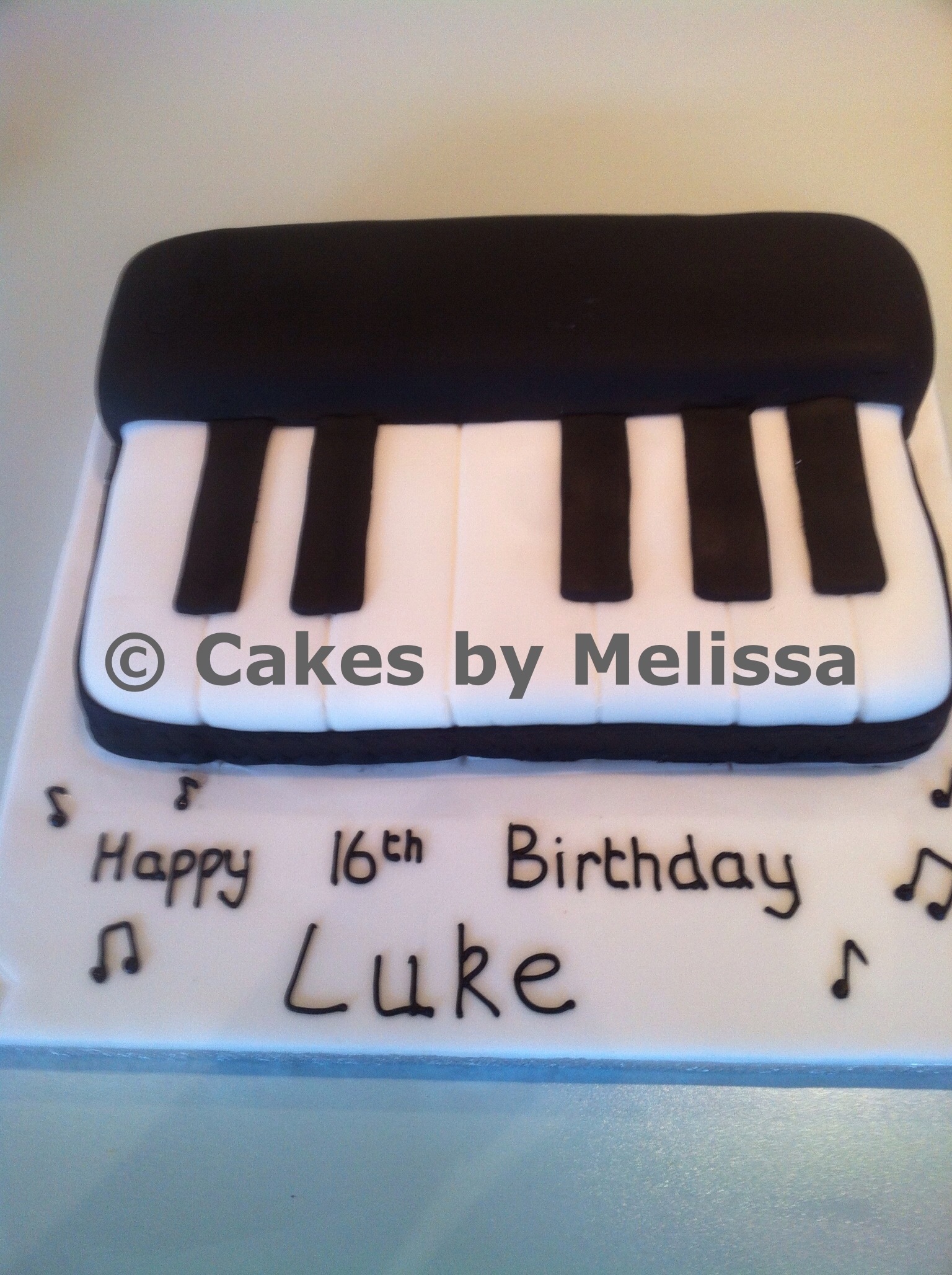 Keyboard Birthday Cake